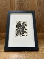 Starling framed woodcut for sale  ENFIELD