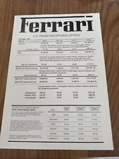 Ferrari range price for sale  BROADWAY