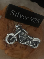 Silver motorbike pendant for sale  BRIGHTON