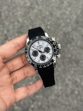Seikmod Meteorite Chrono NH35 | Sapphire | Ceramic Bezel | Black Rubber Strap | comprar usado  Enviando para Brazil