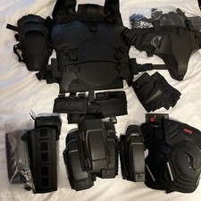 Conjunto de terno armadura tática Airsoft peito ombro luvas cintos joelheiras ajustáveis, usado comprar usado  Enviando para Brazil