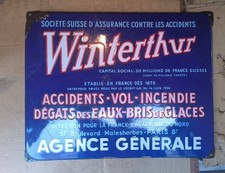 Plaque émaillée assurances d'occasion  Le Cendre