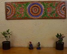 Painel artesanal esculpido em madeira floral arte de parede decoração para casa pendurado placa decorativa comprar usado  Enviando para Brazil