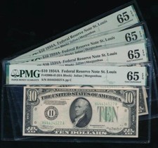 AC $10 1934A Saint Louis PMG 65 EPQ Fr 2006-H (preço para um) comprar usado  Enviando para Brazil