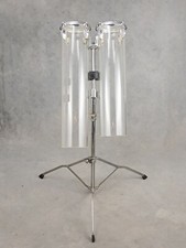 OCTOBANOS ACRÍLICOS TRANSPARENTES TAMA ANOS 70/80 6 X 23", 6 X 26" COM SUPORTE, RAROS! comprar usado  Enviando para Brazil