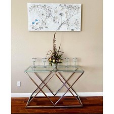Silver glass console for sale  Oceanside