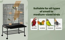 Metal bird cage for sale  IPSWICH