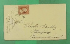 DR WHO 1860 NORWALK CT +LETTER TO STAMFORD CT m30015 comprar usado  Enviando para Brazil