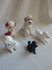 Usado, Lote de 5 estatuetas vintage de poodle Japão (1 é um shaker s/p) comprar usado  Enviando para Brazil