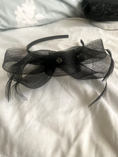 Ladies black fascinator for sale  BLACKPOOL