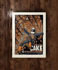 Pôster oficial de concerto Cake Saratoga California Mountain Winery AMP 7/12/2024 comprar usado  Enviando para Brazil