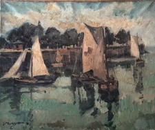 Tableau huile marine d'occasion  France