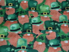 Colcha de costura vintage anos 90 gnomo duende barba vermelha dia de São Patrício tecido 18x43 #PB5 comprar usado  Enviando para Brazil