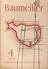 Zeitschrift baumeister nr4 gebraucht kaufen  Roth