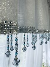 Lambrekin na wymiar, najlepsza jakość, różne kolory wzorów szary glamour na sprzedaż  PL