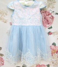 Monsoon blue sequin for sale  DAVENTRY