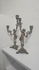 Coppia candelabri ottone usato  Condove
