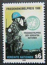 UNO Wien, Mi.Nr. 91 **, Friedensnobelpreis 1988 - Vereinte Nationen, usado comprar usado  Enviando para Brazil