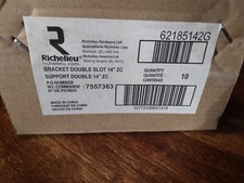 Suporte Richelieu 14" slot duplo. 10 suportes de prateleira comprar usado  Enviando para Brazil