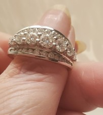 Stunning moissanite cluster for sale  UK