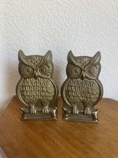 Buchstützen messing eule gebraucht kaufen  Bretten