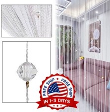 Usado, Cristal Cortina De Decoracion Del Hogar Para La Puerta Cortinas De Cuerda NUEVO. comprar usado  Enviando para Brazil