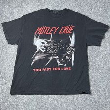 Camiseta masculina vintage 2001 Motley Crue Too Fast For Love Tour GG banda rock roll, usado comprar usado  Enviando para Brazil