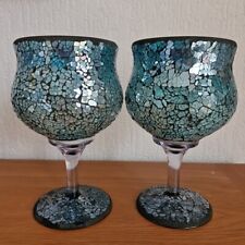 Glass goblet mirrored for sale  WARRINGTON