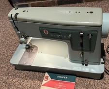 Usado, Máquina de costura vintage Singer Mod 337 feita na Grã-Bretanha com manual VÍDEO LIDO comprar usado  Enviando para Brazil