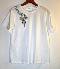Camiseta feminina glitter strass cobra ÚLTIMA PALAVRA tamanho M festival bling sair, usado comprar usado  Enviando para Brazil