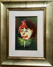 Dipinto olio clown usato  Viterbo