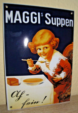 Emailschild maggi 24x17cm gebraucht kaufen  Cochem