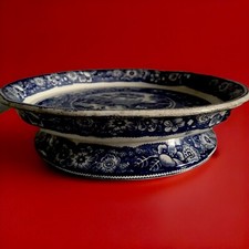 Antique pearlware willow for sale  GRANTHAM