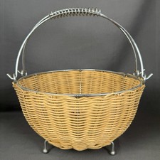 Panier vintage osier d'occasion  Ribemont