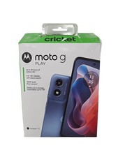Cricket Wireless Moto G Play 2024 64GB 4GB RAM pré-pago azul safira CAIXA ABERTA comprar usado  Enviando para Brazil