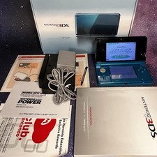 Sistema portátil Nintendo 3DS região EUA azul água com caixa CIB CTR-001 comprar usado  Enviando para Brazil