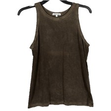 Regata nova sem etiquetas algodão Citizen Supima algodão gola redonda lavagem ácida marrom tamanho M comprar usado  Enviando para Brazil