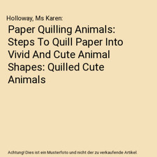 Papier quilling tiere gebraucht kaufen  Trebbin