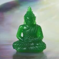 Scultura di The Buddha Naturale Verde Agata Pietre Dure Lavori Intaglio 6.50 Cts na sprzedaż  Wysyłka do Poland