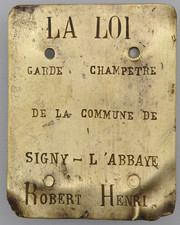 Plaque métier signy d'occasion  Mirebeau-sur-Bèze