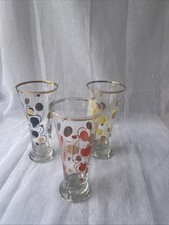 Vintage pilsner glasses for sale  HENGOED