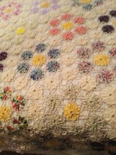 Colcha de crochê feita à mão 80” X 94” Yo-Yo. comprar usado  Enviando para Brazil