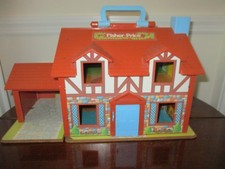 Vintage Fisher Price #952 Tudor Carry Play House com móveis/pessoas comprar usado  Enviando para Brazil