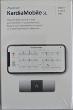 Monitor cardíaco AliveCor KardiaMobile 6L ECG pessoal NOVO, usado comprar usado  Enviando para Brazil