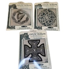 3 Celtic Designs by Courtney Davis Window Panel Stickers by EUROSTICK Made In Uk comprar usado  Enviando para Brazil
