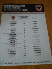 Official bradford bulls for sale  BRADFORD
