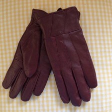 Ladies maroon leather for sale  ASHFORD