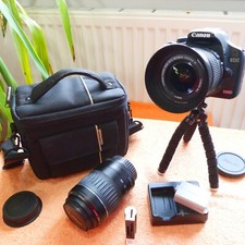 ZESTAW XXL Canon 500D l 2x obiektyw l DSLR lustrzanka aparat 15MP FULLHD wideo na sprzedaż  Wysyłka do Poland