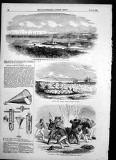 Máquina infernal submarina russa estampa antiga túmulo Christie Balaclava 1855 19º comprar usado  Enviando para Brazil