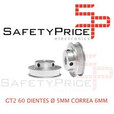 1x GT2 POLEA DENTADA 60 DIENTES ORIFICIO 5 MM CORREA 6 MM IMPRESORA 3D REF1807 comprar usado  Enviando para Brazil